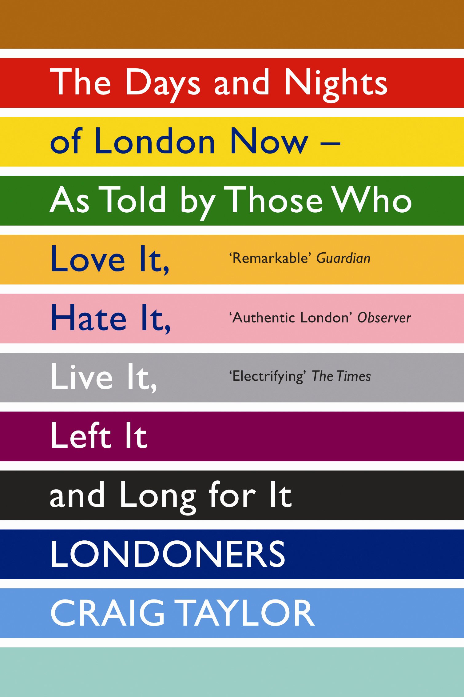 Book cover of Craig Taylor's 'Londoners'